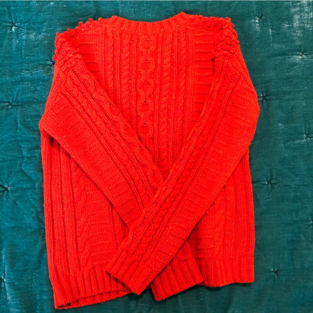 Vibrant Red Banana Republic Sweater, Size M - Picture 5 of 5